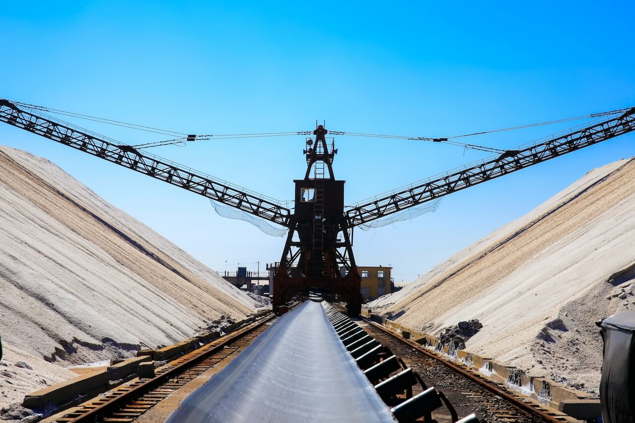 przenośnik taśmowy do materiałów sypkich